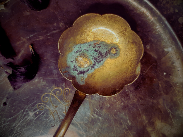 Vanha koristeellinen lusikka