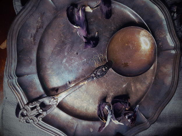 Large metal spoon #1