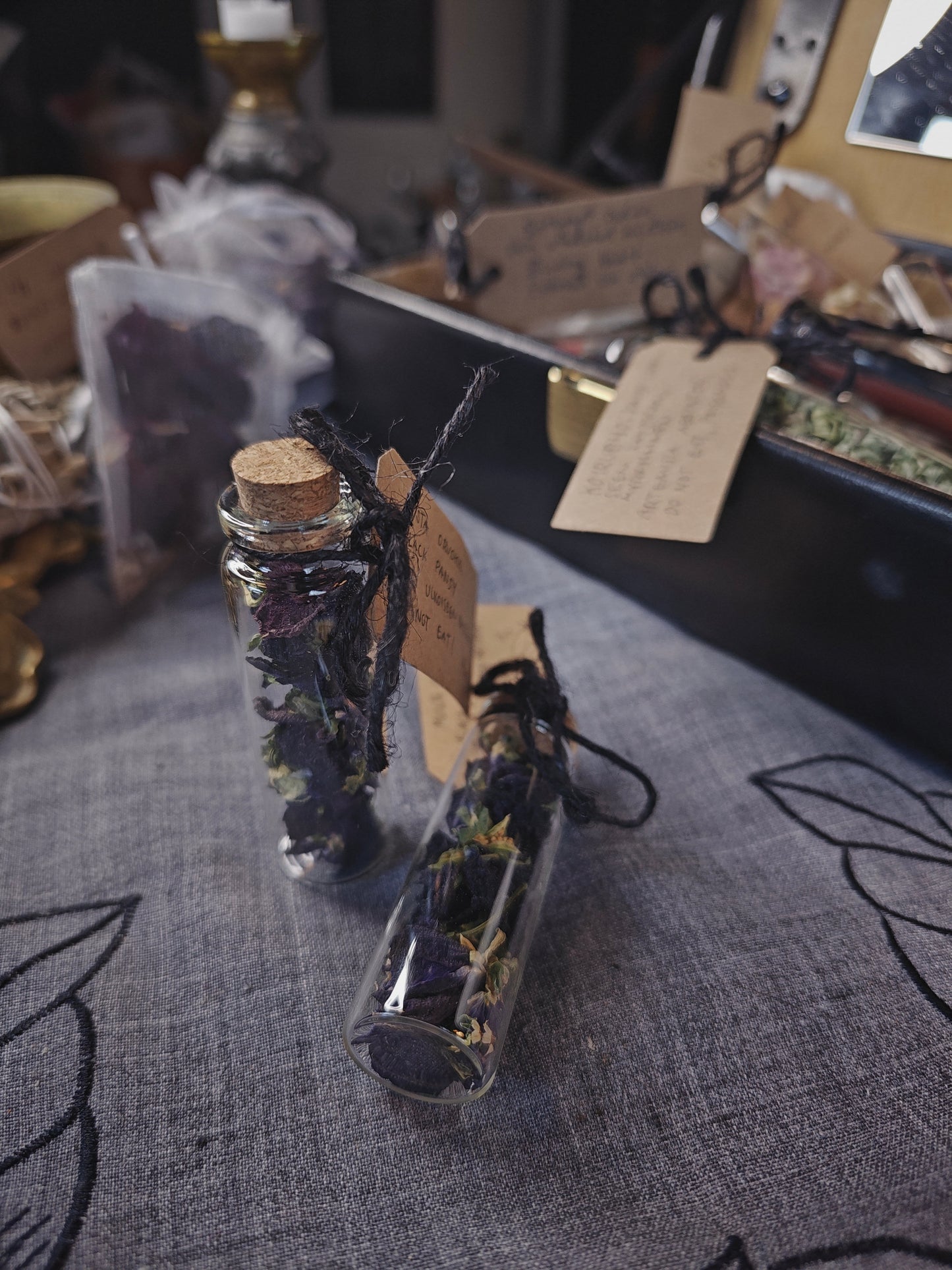 Kuivattu musta orvokki